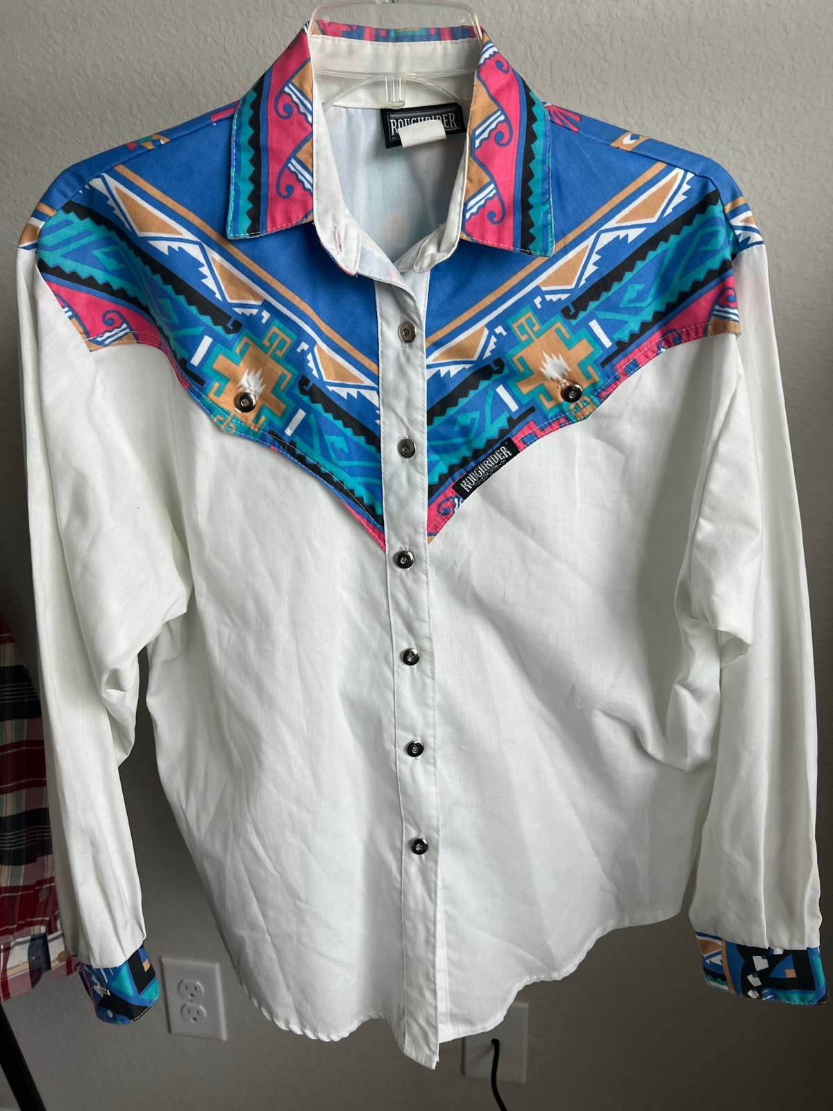Vintage Roughrider By Circle T Western Button Down Size Small